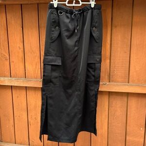 Joie women’s cargo satin maxi skirt